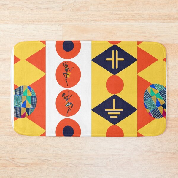 Item preview, Multi-Pattern African Dancers Boho-Aztec Kente Fabrics Aesthetics [#141] designed and sold by AfriStyleUK.