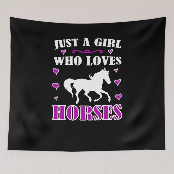 Artikelvorschau, Pferd Reiterin Pferde Just a girl who loves horses entworfen und verkauft von besTmanuFacture.