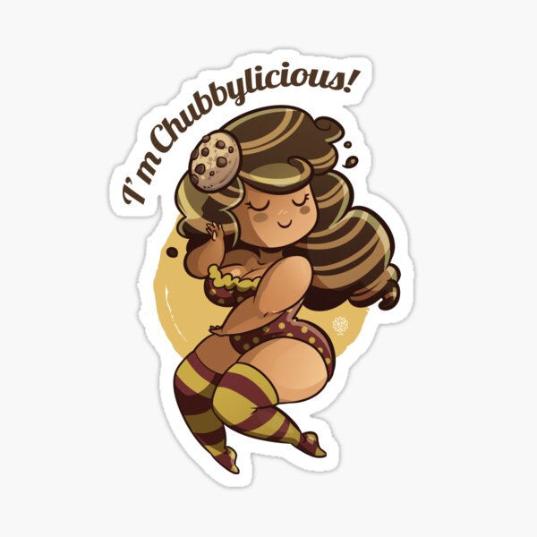Chubbylicious - Chocolate Pegatina