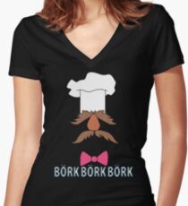 Bork Bork Bork Women's Fitted V-Neck T-Shirt