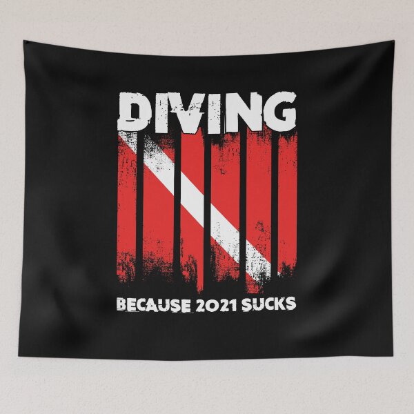 Item preview, Diving because 2021 sucks -  Scuba Diver Gift designed and sold by woormle.