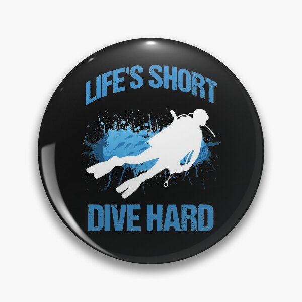Item preview, Lifes short Dive hard -  Scuba Diver Gift designed and sold by woormle.