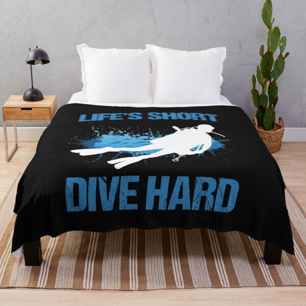 Item preview, Lifes short Dive hard - Scuba Diver Gift designed and sold by woormle.