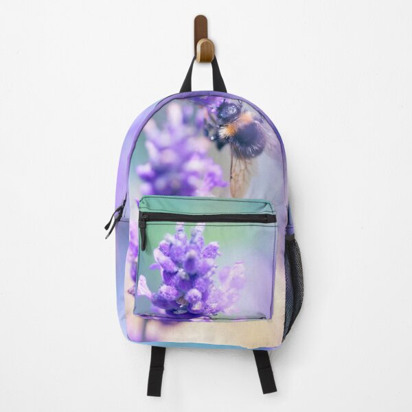 Item preview, Pretty little bee enjoying the lavender plant designed and sold by CyaniRose.