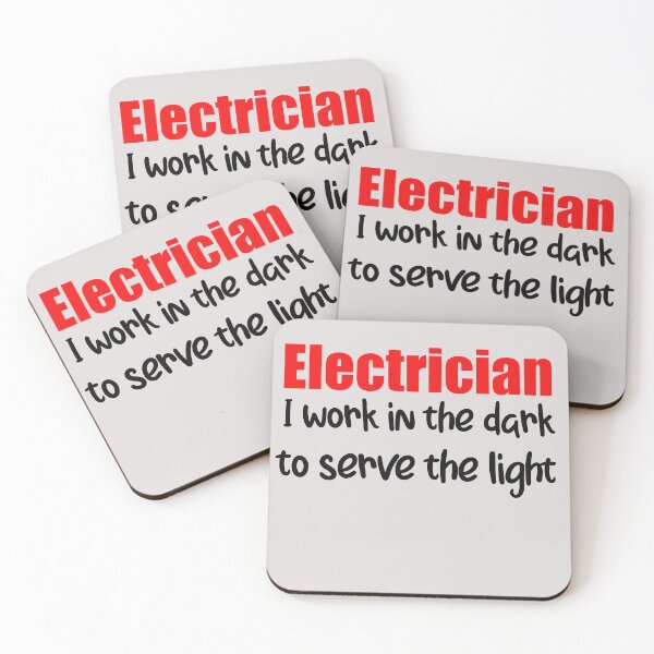 Item preview, Copia de Electricista: trabajo en la oscuridad para servir la cita divertida de la luz designed and sold by unique things.
