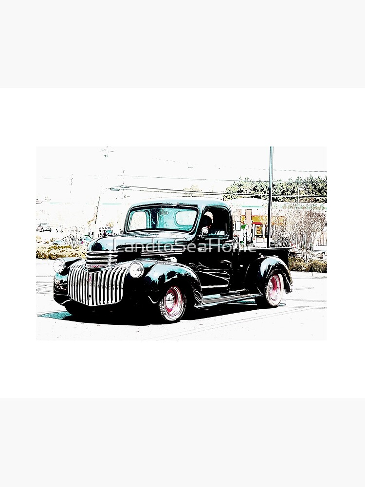 "Classic Chevy Pickup Truck" Shower Curtain for Sale by LandtoSeaHome
