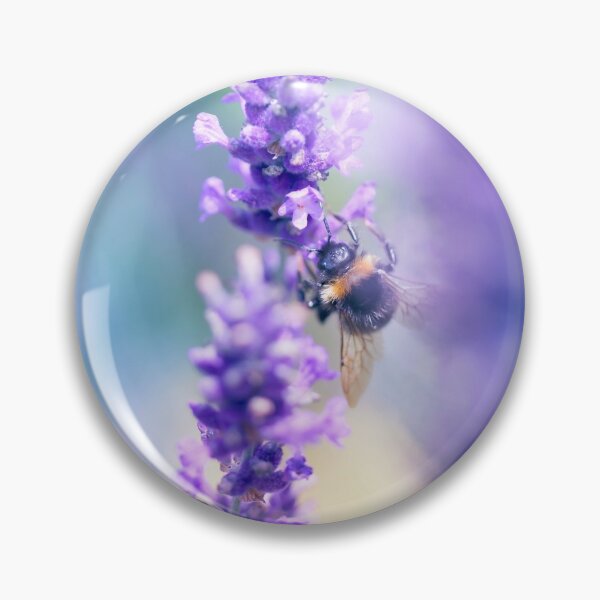 Item preview, Pretty little bee enjoying the lavender plant designed and sold by CyaniRose.