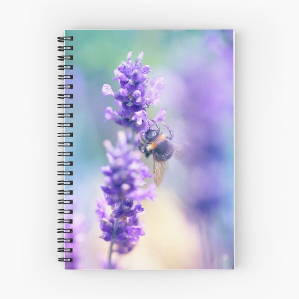 Item preview, Pretty little bee enjoying the lavender plant designed and sold by CyaniRose.
