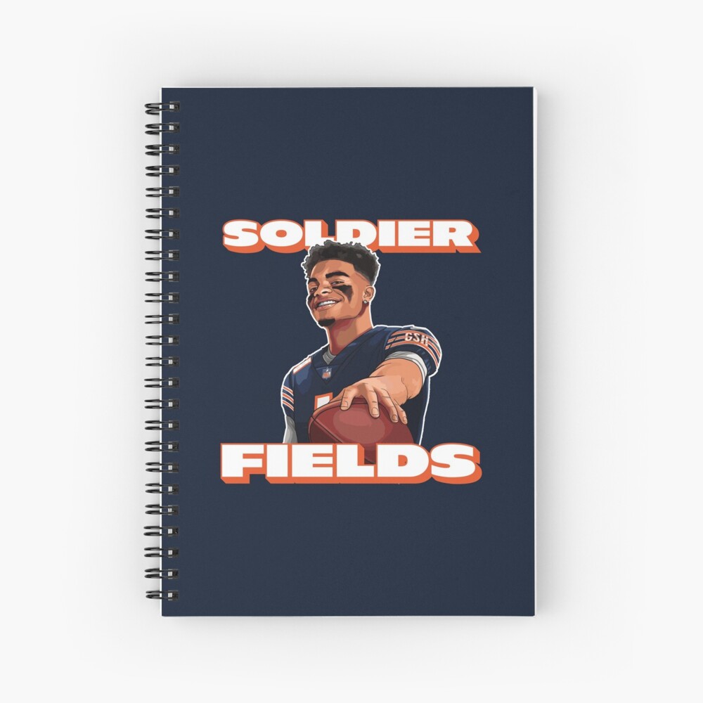 Soldier Fields, Justin Fields, Chicago Bears Art Print for Sale by  be-claireful