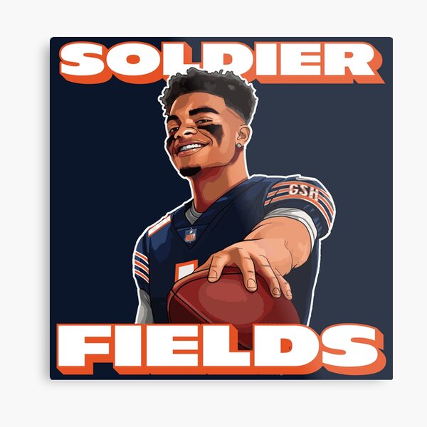 Soldier Fields, Justin Fields, Chicago Bears Essential T-Shirt for Sale by  be-claireful