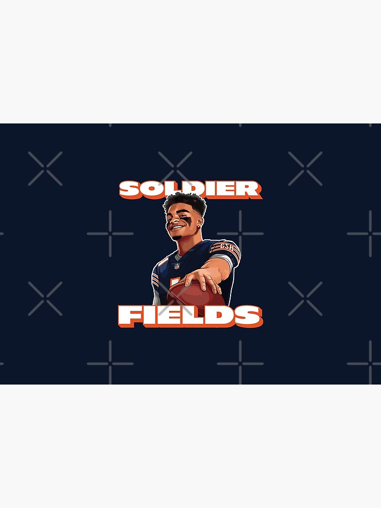 Soldier Fields, Justin Fields, Chicago Bears Kids T-Shirt for Sale by  be-claireful