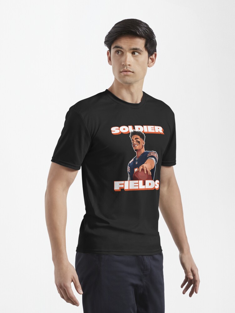 Soldier Fields, Justin Fields, Chicago Bears Kids T-Shirt for Sale by  be-claireful