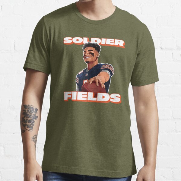 Soldier Fields, Justin Fields, Chicago Bears Kids T-Shirt for Sale by  be-claireful