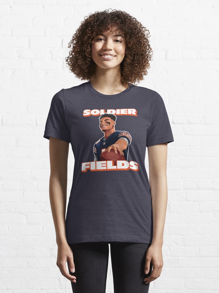 Soldier Fields, Justin Fields, Chicago Bears' Essential T-Shirt