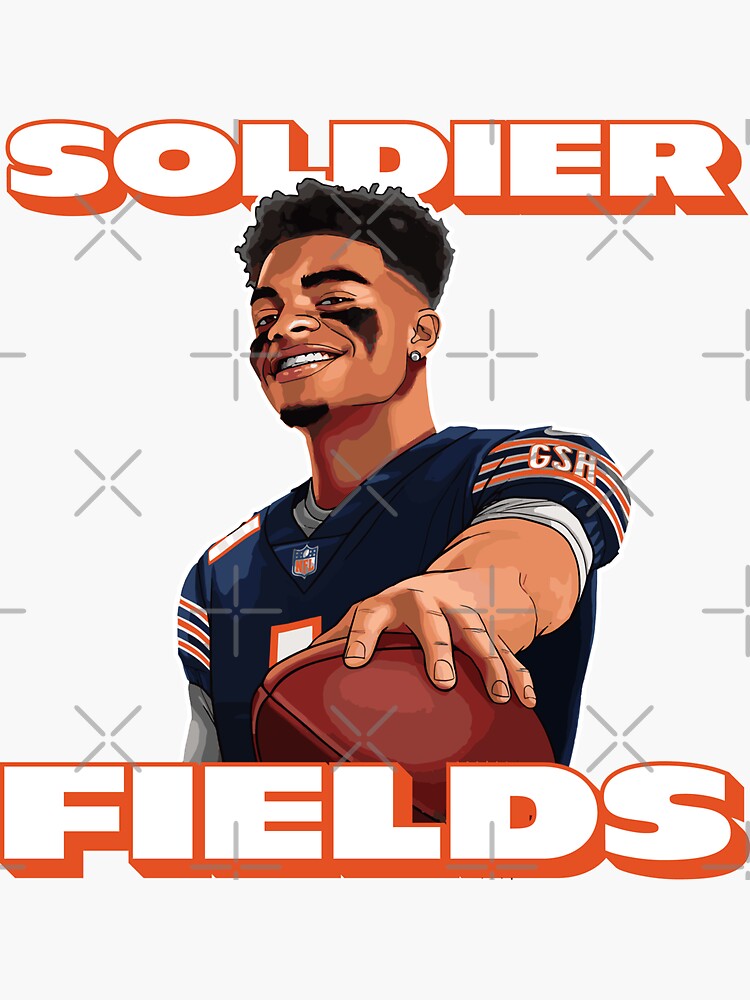 Chicago bears justin fields soldier fields shirt, hoodie, sweater