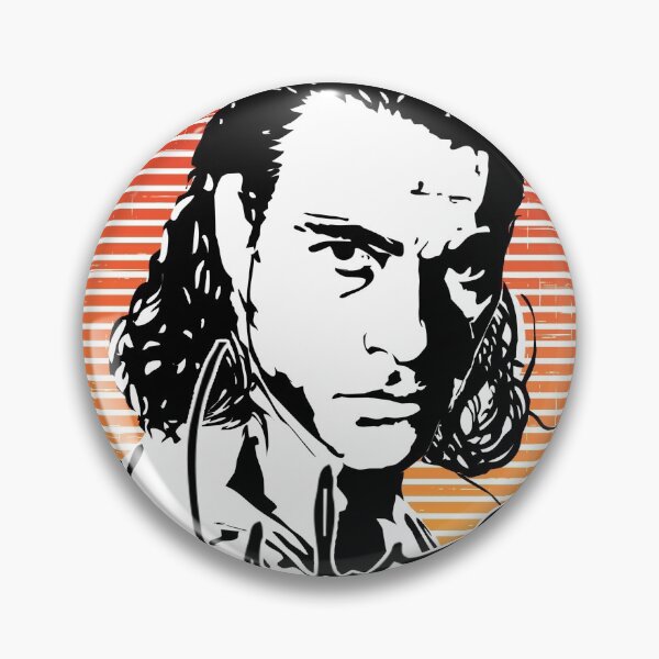 Item preview, Jean-Claude Van Damme Ink Portrait Sunset Background designed and sold by SK22ART-DESIGN.