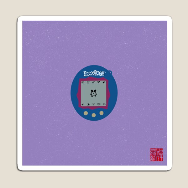 Nostalgic Dinkie Dino Tamagotchi Art Print by PockyParty Magnet