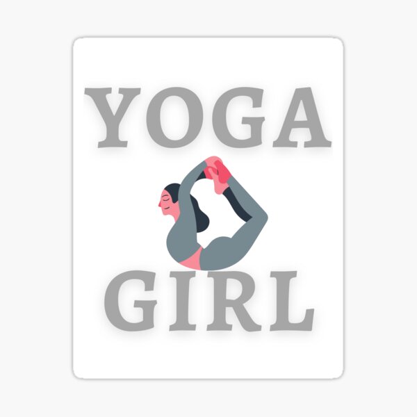 "yoga girl" Sticker by Priyayp Redbubble