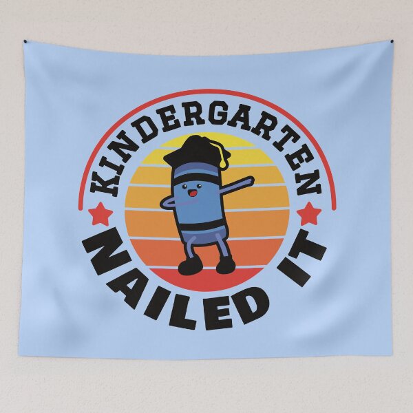 Item preview, Kindergarten nailed it, cute kawaii crayon, graduation designed and sold by Mylittleprints.