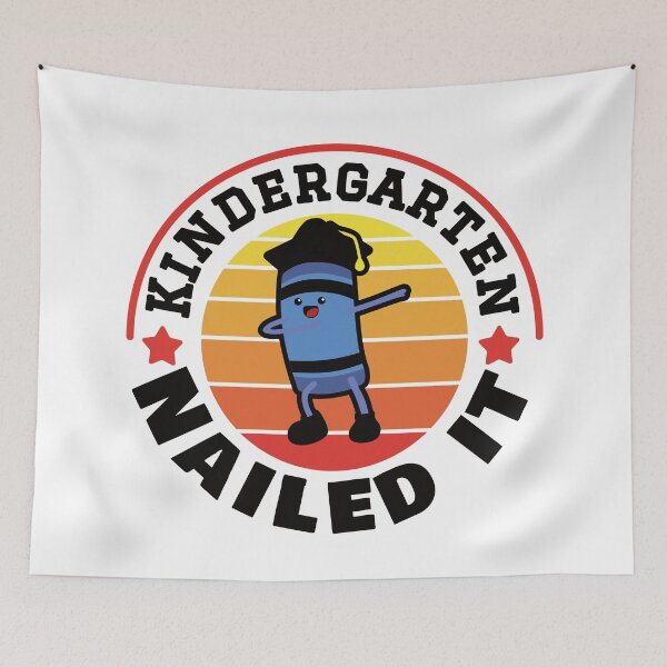 Item preview, Kindergarten nailed it, cute kawaii crayon, graduation designed and sold by Mylittleprints.