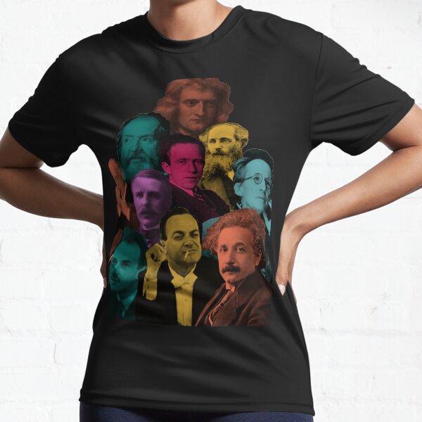 Most Renowned Physicists in one place (Mashup, collage) Active T-Shirt