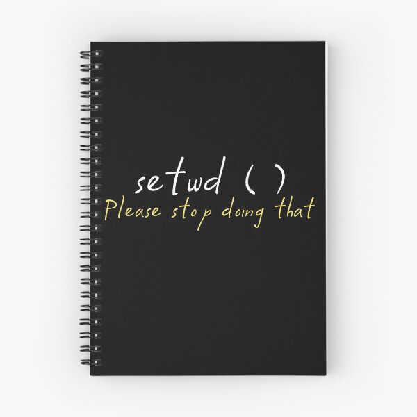 Item preview, setwd() please stop doing that - R programming - R packages designed and sold by Birdhead.