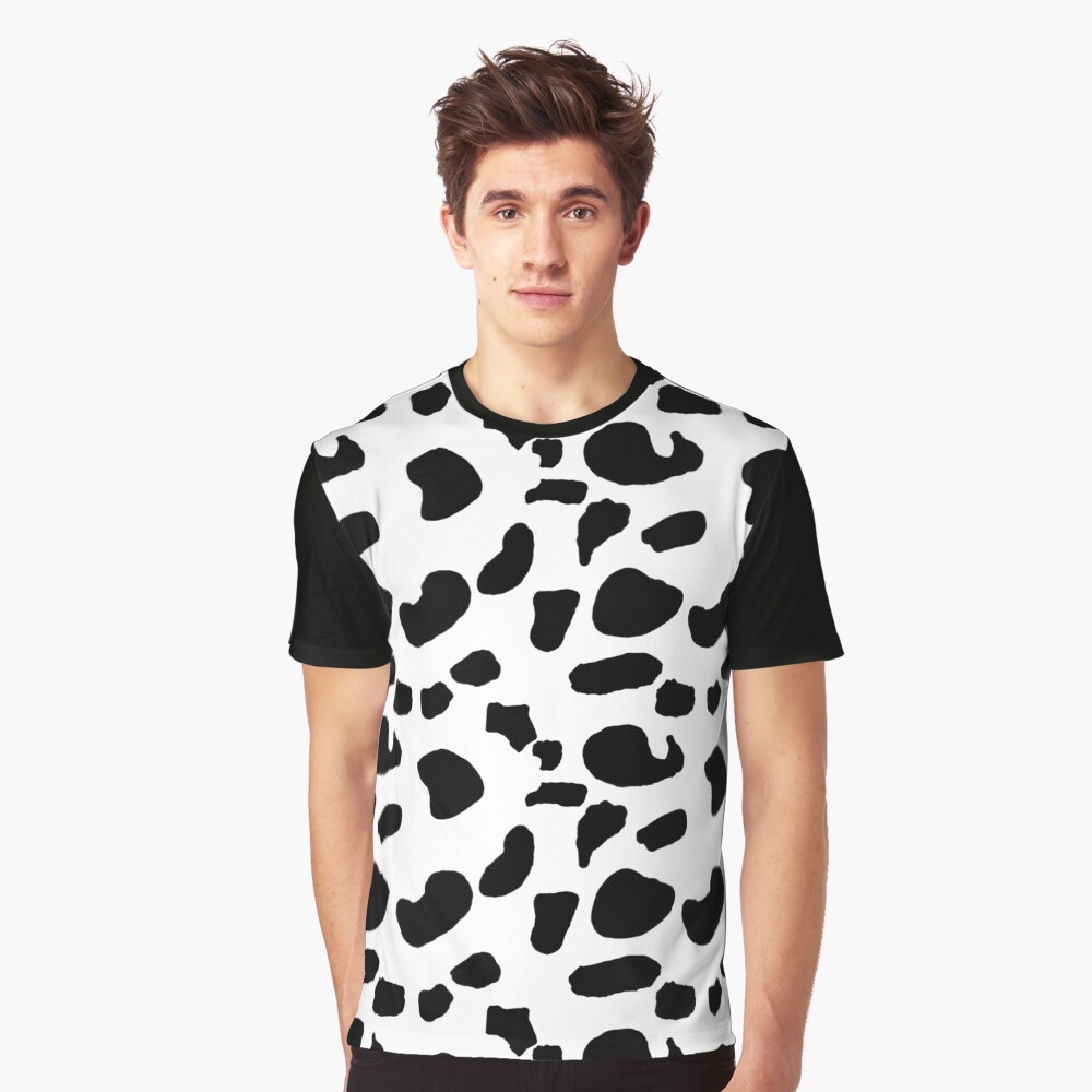 Black Blotches Graphic T-Shirt