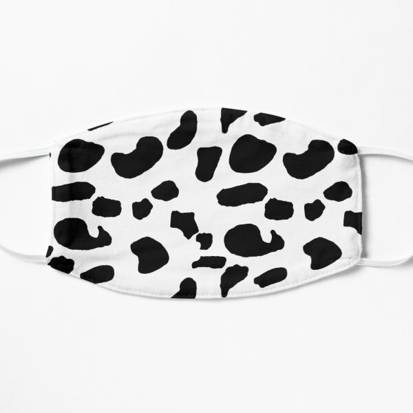Black Blotches Flat Mask