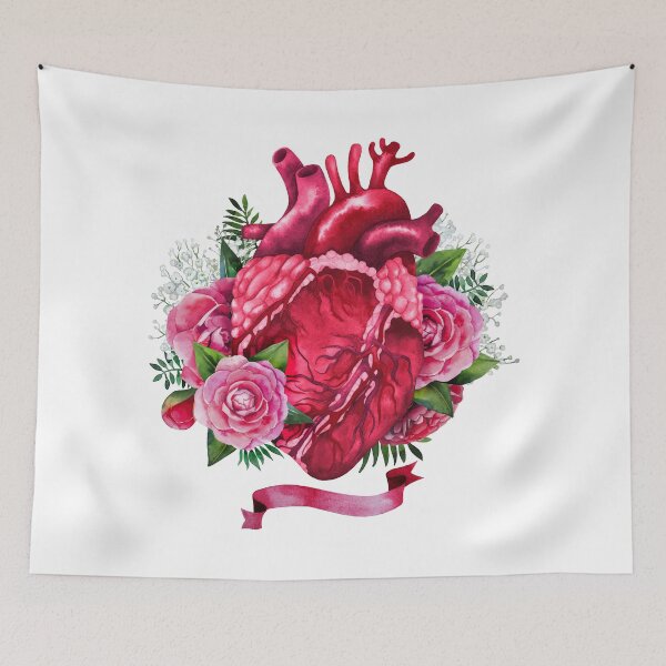 Item preview, Floral heart art designed and sold by AznavourByKarin.