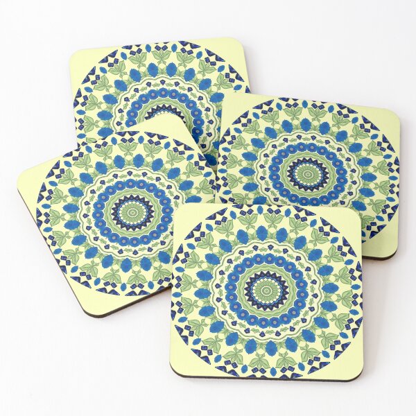 Item preview, September Birthday Sapphire Birthstone Morning Glory Mandala designed and sold by TrendyArtPrints.