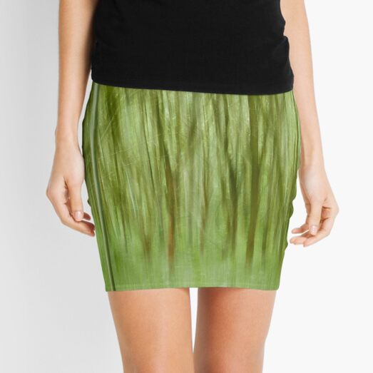 Impressionist Forest Mini Skirt