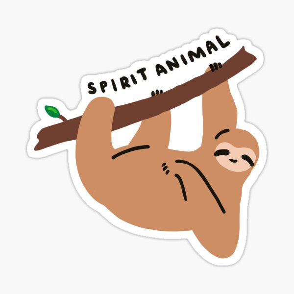 Sloth (Spirit Animal) Sticker