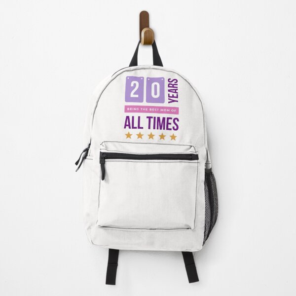 Item preview, 20 years being the best mom of all times in White- Purple designed and sold by ForeverInColors.