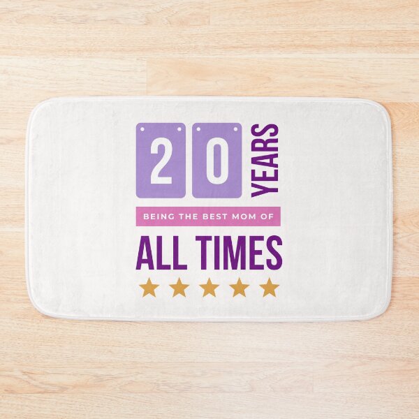 Item preview, 20 years being the best mom of all times in White- Purple designed and sold by ForeverInColors.