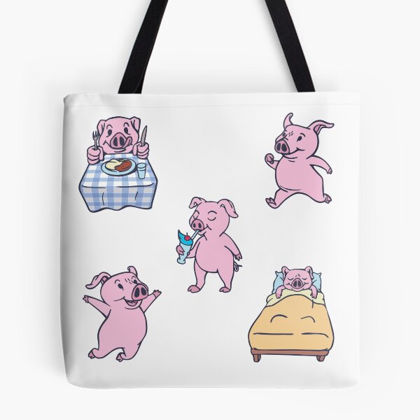 Item preview, Funny and Cute Pig Sticker Pack designed and sold by Wildlife Apparels Inc..