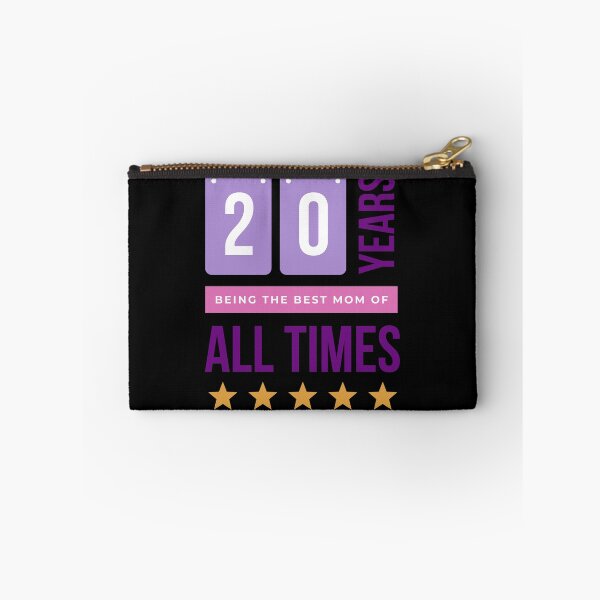 Item preview, 20 years being the best mom of all times in Black- Purple designed and sold by ForeverInColors.