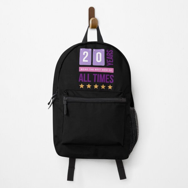 Item preview, 20 years being the best mom of all times in Black- Purple designed and sold by ForeverInColors.