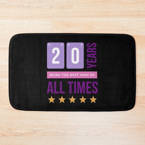 Item preview, 20 years being the best mom of all times in Black- Purple designed and sold by ForeverInColors.