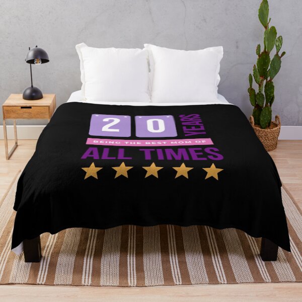 Item preview, 20 years being the best mom of all times in Black- Purple designed and sold by ForeverInColors.