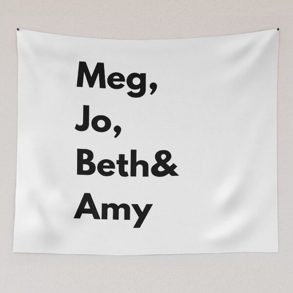 Item preview, March Sister's Names - Little Women (Black) designed and sold by JustabitBookish.