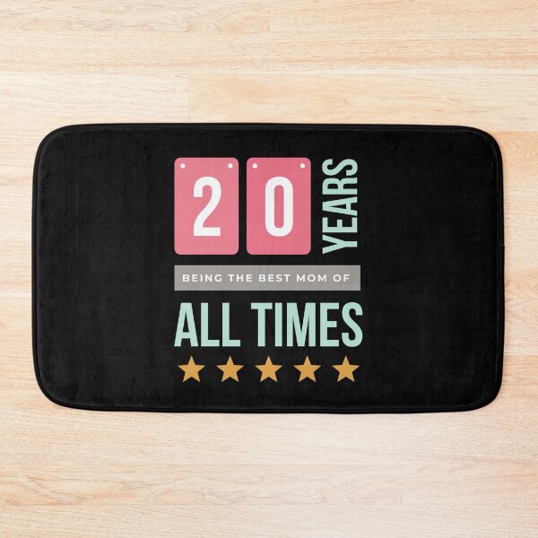 Item preview, 20 years being the best mom of all times in Black - Blue designed and sold by ForeverInColors.