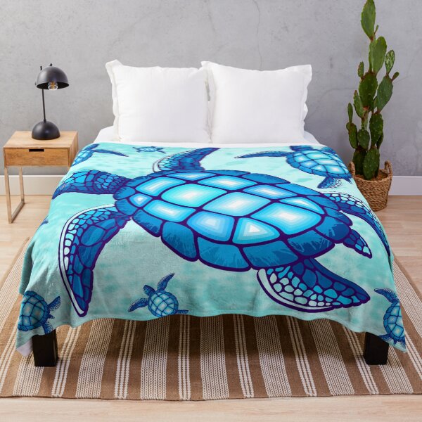 Item preview, Sea Turtle Blue and Turquoise designed and sold by BluedarkArt.