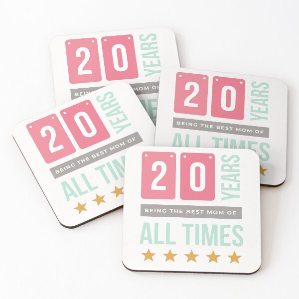 Item preview, 20 years being the best mom of all times in White designed and sold by ForeverInColors.