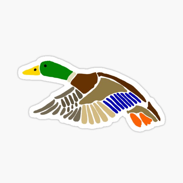 Duck Hunting,Flag,Quack Head,Duck Life,Hunter,Waterfowl,sticker,vinyl decal