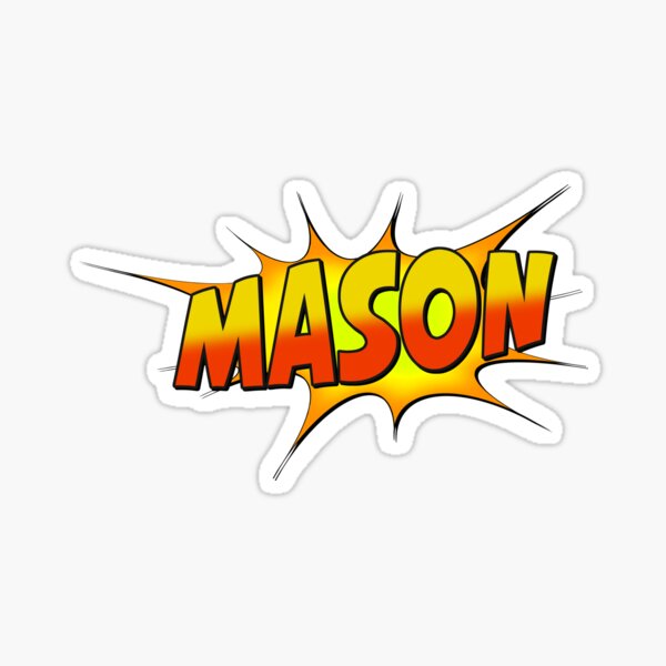 "Mason" Sticker for Sale by roguedesign Redbubble