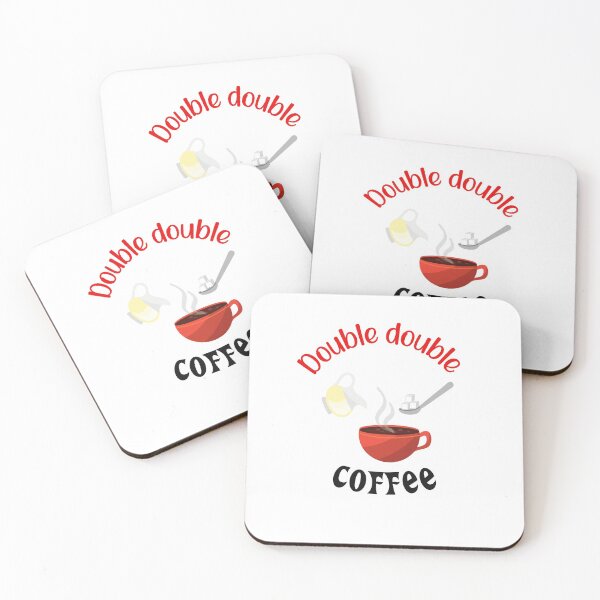Artikelvorschau, Ich trinke meinen Kaffee Double Double entworfen und verkauft von SportyDogShop.