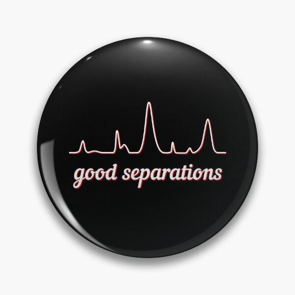 Item preview, Good Separations - White and Red, Dark Background designed and sold by Artsy-Chemist.