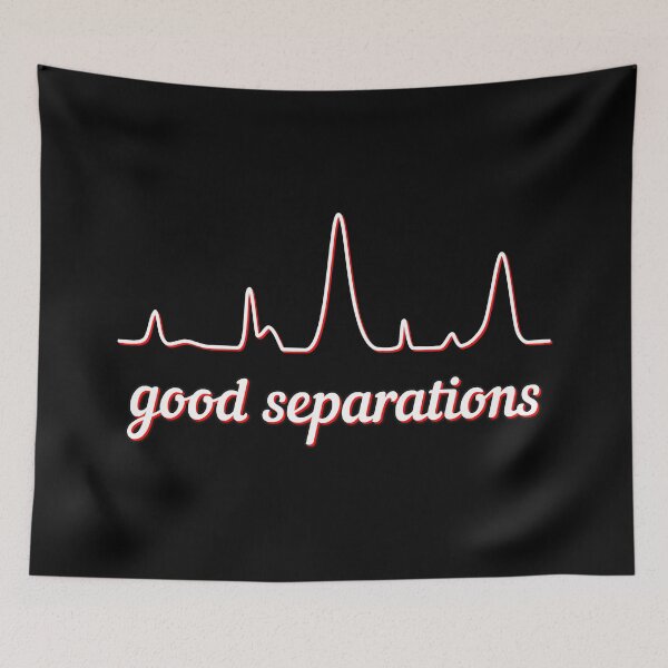 Item preview, Good Separations - White and Red, Dark Background designed and sold by Artsy-Chemist.