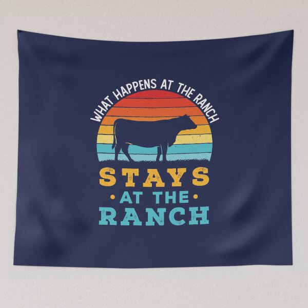 Item preview, What Happens At the Ranch Funny Cattle Rancher designed and sold by jaygo.
