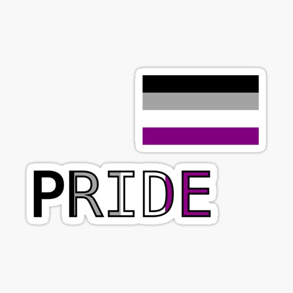 Asexual Pride Flag Design Sticker For Sale By Ellory Rose Redbubble